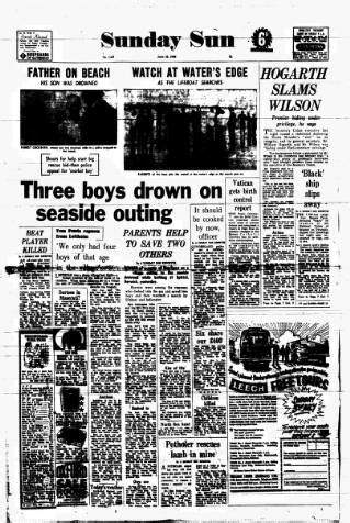 Your search results for murder 112 newspaper articles contained information about murder filtered by Place newcastle-upon-tyne, northumberland, england Date from 1st Oct 1966 - Date to 31st Oct 1966. . Newcastle upon tyne newspaper archives